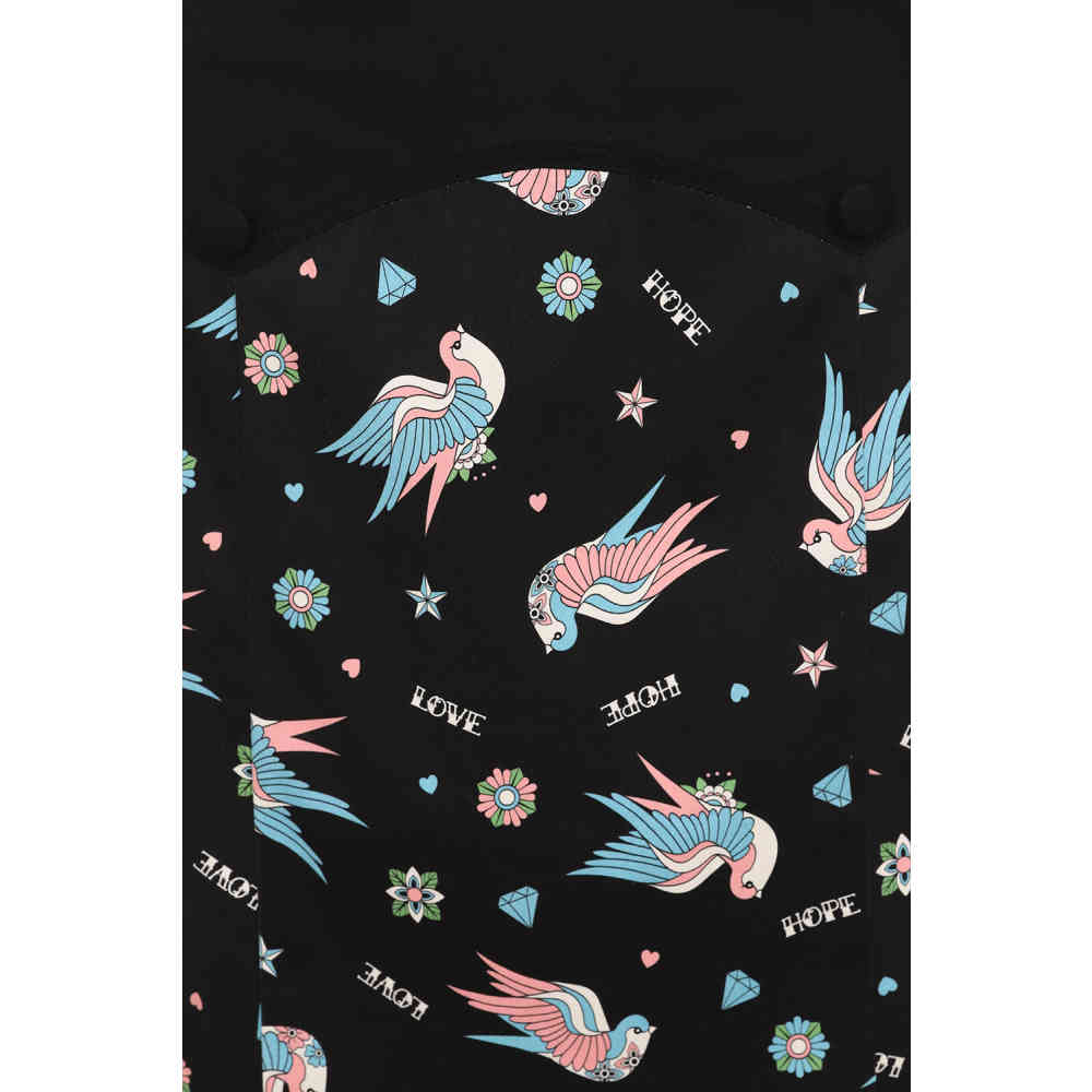 Banned - Marilou Swallows Pencil skirt - Black